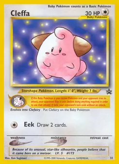 Cleffa card from Wizards Black Star Promos, number 31/53