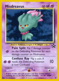 Misdreavus card from Wizards Black Star Promos, number 39/53