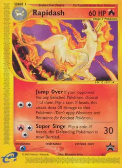 Rapidash card from Wizards Black Star Promos, number 51/53