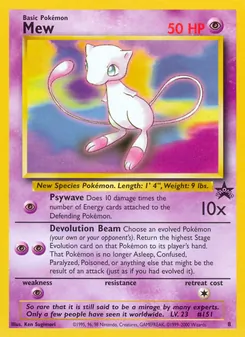 Mew card from Wizards Black Star Promos, number 8/53
