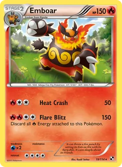 Emboar card from Black & White, number 19/114
