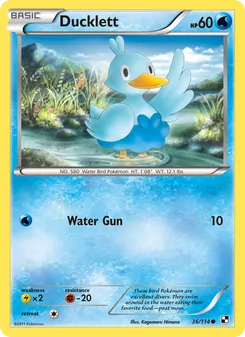 Ducklett card from Black & White, number 36/114