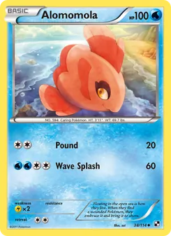 Alomomola card from Black & White, number 38/114