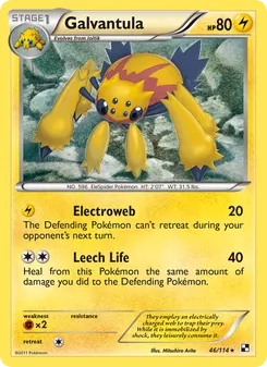 Galvantula card from Black & White, number 46/114