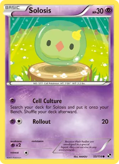 Solosis card from Black & White, number 55/114