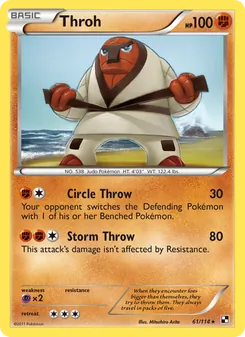 Throh card from Black & White, number 61/114