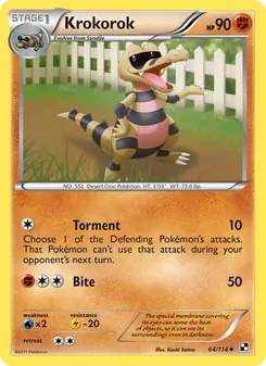 Krokorok card from Black & White, number 64/114