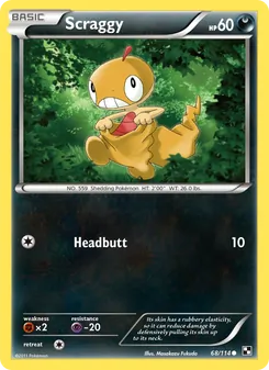Scraggy card from Black & White, number 68/114
