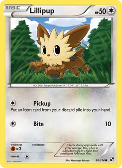 Lillipup card from Black & White, number 80/114
