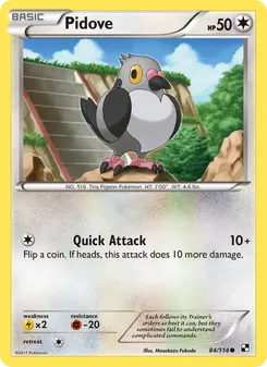 Pidove card from Black & White, number 84/114