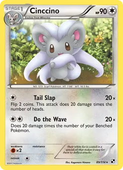 Cinccino card from Black & White, number 89/114