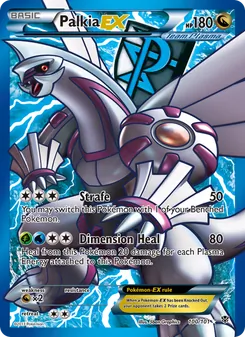 Palkia-EX card from Plasma Blast, number 100/101