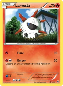 Larvesta card from Plasma Blast, number 12/101
