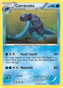 Carracosta card from Plasma Blast, number 28/101
