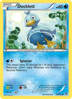 Ducklett card from Plasma Blast, number 29/101