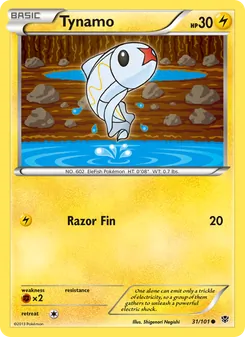 Tynamo card from Plasma Blast, number 31/101
