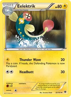 Eelektrik card from Plasma Blast, number 32/101