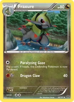 Fraxure card from Plasma Blast, number 68/101