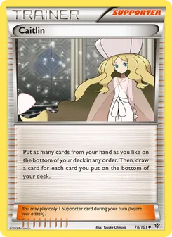 Caitlin card from Plasma Blast, number 78/101