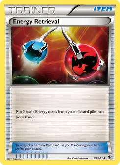 Energy Retrieval card from Plasma Blast, number 80/101