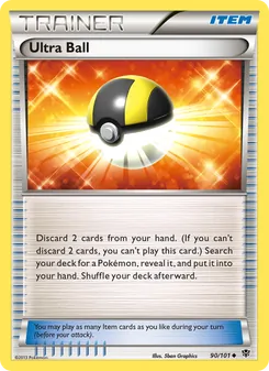 Ultra Ball card from Plasma Blast, number 90/101