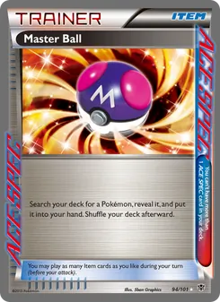 Master Ball card from Plasma Blast, number 94/101