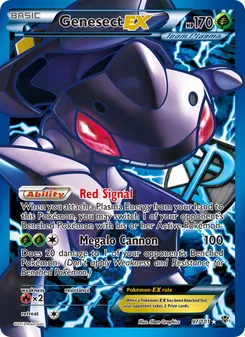 Genesect-EX card from Plasma Blast, number 97/101