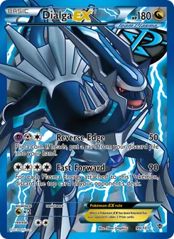Dialga-EX card from Plasma Blast, number 99/101