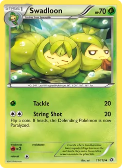 Swadloon card from Legendary Treasures, number 11/113