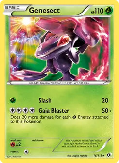Genesect card from Legendary Treasures, number 16/113