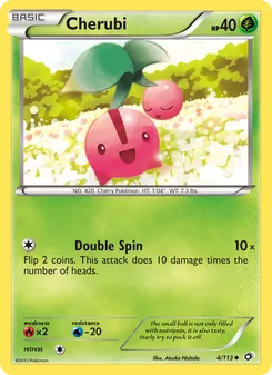 Cherubi card from Legendary Treasures, number 4/113