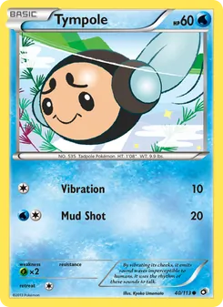 Tympole card from Legendary Treasures, number 40/113