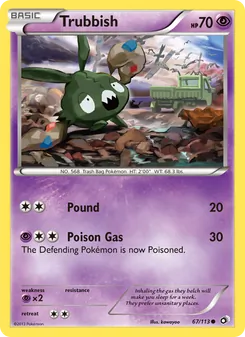 Trubbish card from Legendary Treasures, number 67/113