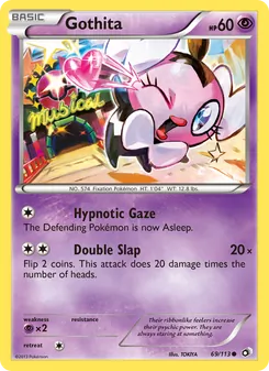 Gothita card from Legendary Treasures, number 69/113