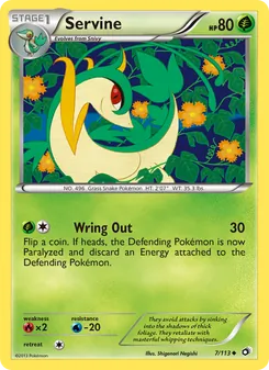 Servine card from Legendary Treasures, number 7/113