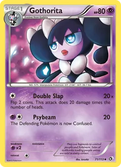 Gothorita card from Legendary Treasures, number 71/113