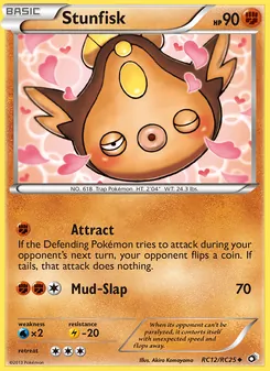 Stunfisk card from Legendary Treasures, number RC12/113