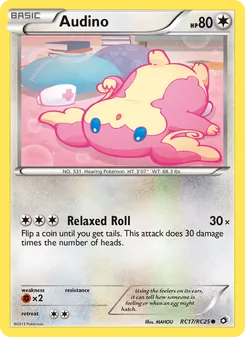 Audino card from Legendary Treasures, number RC17/113