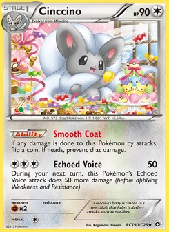 Cinccino card from Legendary Treasures, number RC19/113