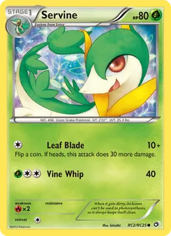 Servine card from Legendary Treasures, number RC2/113