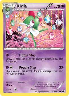 Kirlia card from Legendary Treasures, number RC9/113