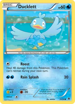 Ducklett card from Emerging Powers, number 26/98