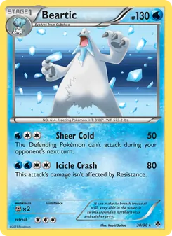 Beartic card from Emerging Powers, number 30/98