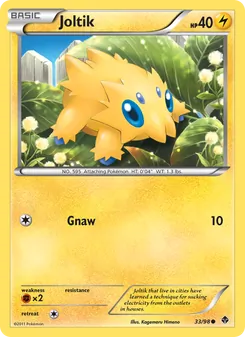 Joltik card from Emerging Powers, number 33/98