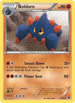 Boldore card from Emerging Powers, number 51/98
