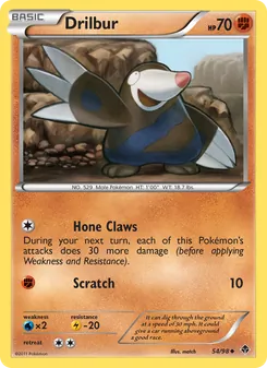 Drilbur card from Emerging Powers, number 54/98