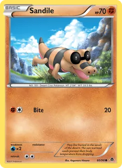 Sandile card from Emerging Powers, number 60/98
