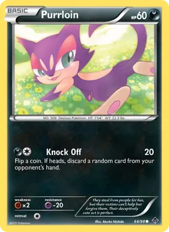 Purrloin card from Emerging Powers, number 64/98