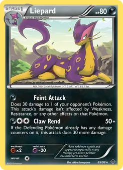 Liepard card from Emerging Powers, number 65/98