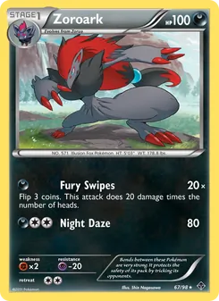 Kartu Zoroark dari Emerging Powers, nomor 67/98